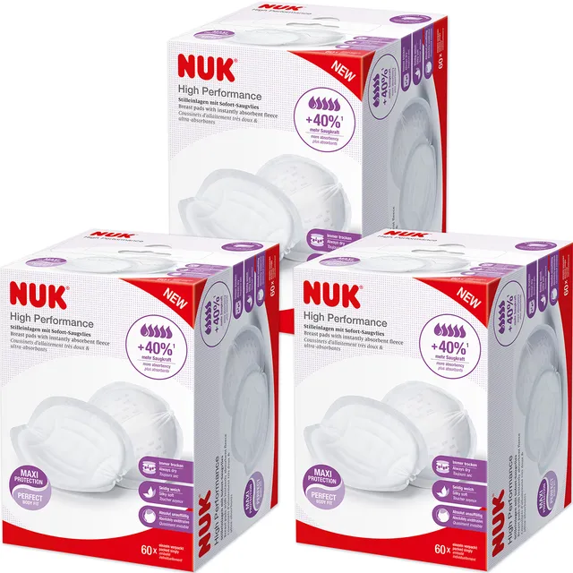 nuk-coussinets-d-allaitement-haute-performance-blanc-lot-de-3 image 1