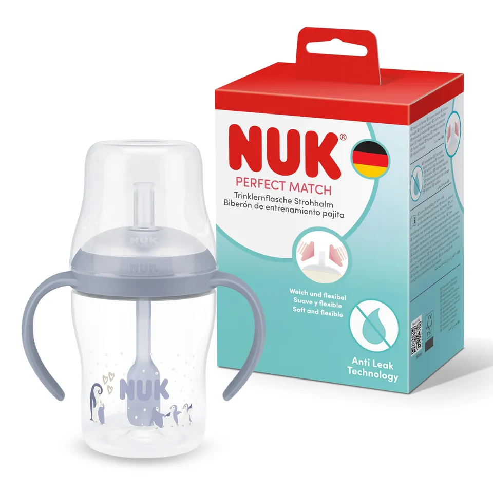 nuk-perfect-match-tasse-d-apprentissage-avec-paille-b-b-8-mois-150-ml-bleu image 1