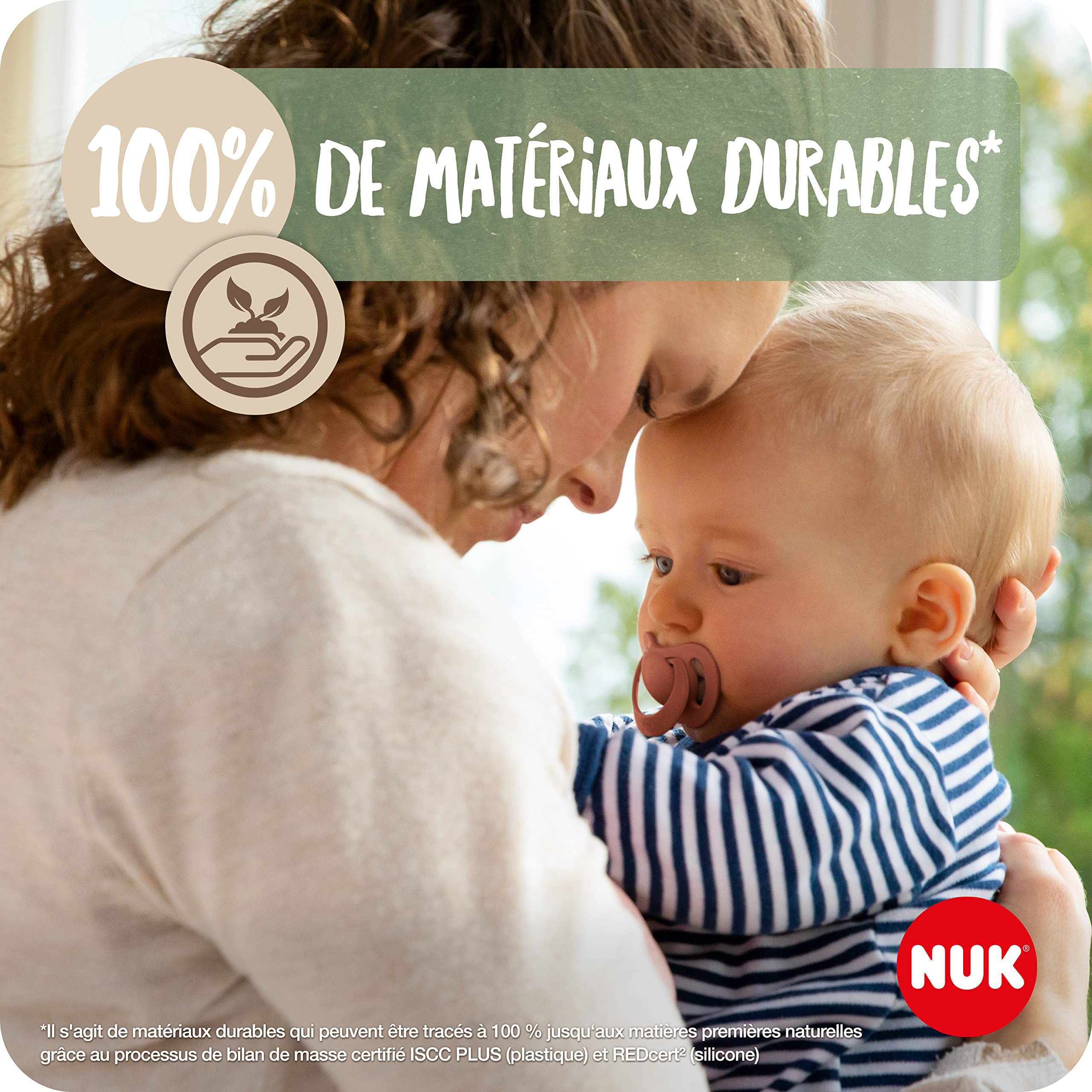 nuk-for-nature-lot-de-2-t-tines-silicone-cr-me-0-6-mois image 3