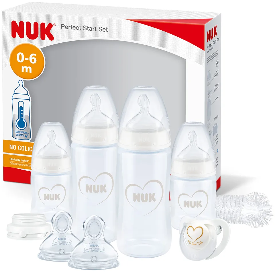 nuk-perfect-start-first-choice-set-10-pi-ces-4-biberons-anti-coliques-0-6-mois image 1