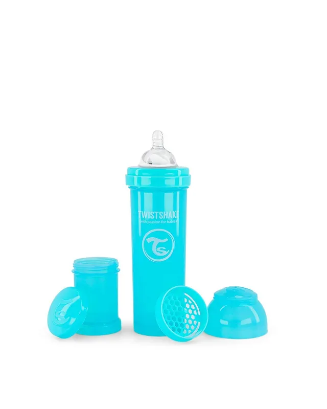 twistshake-biberon-anti-colique-330-ml-avec-r-cipient-lait-en-poudre-bleu-4-mois image 1