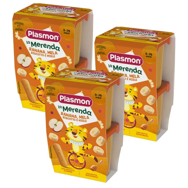 plasmon-la-merenda-banana-mela-biscotto-miele-3x-2x120g-go-ter-b-b-d-s-8-mois image 1