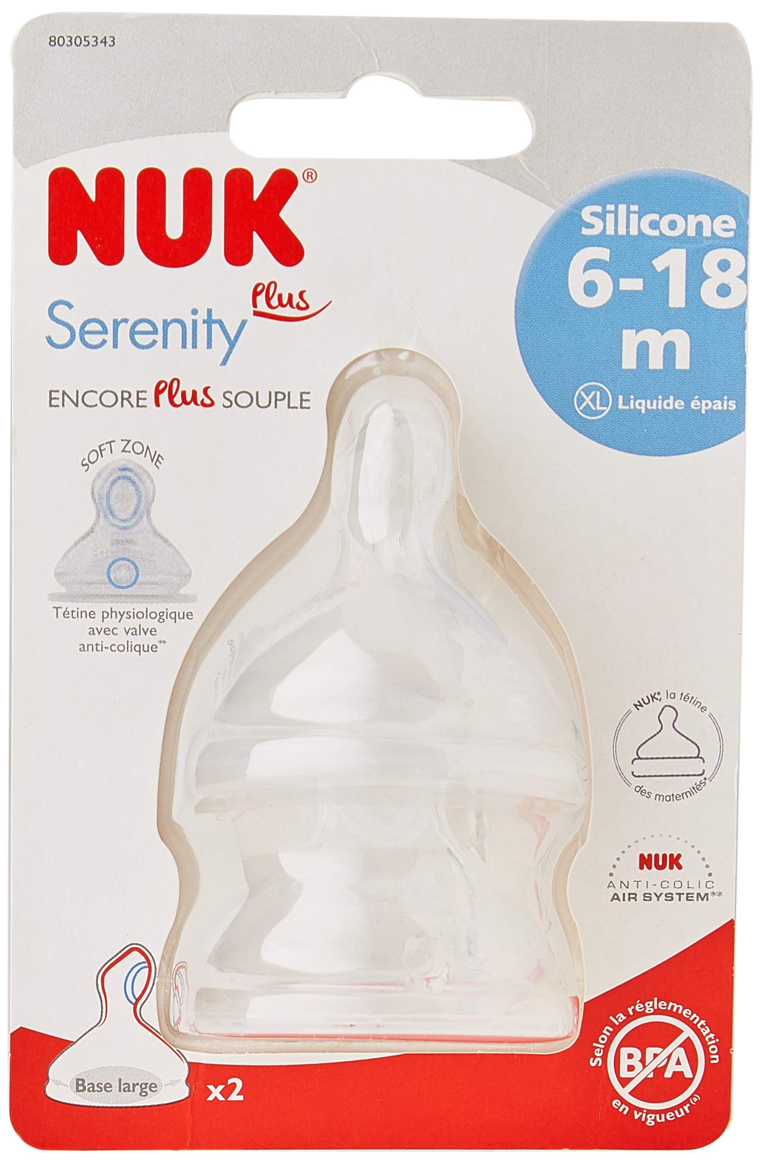 nuk-serenity-plus-t-tines-de-rechange-silicone-6-18-mois-lot-de-2 image 3
