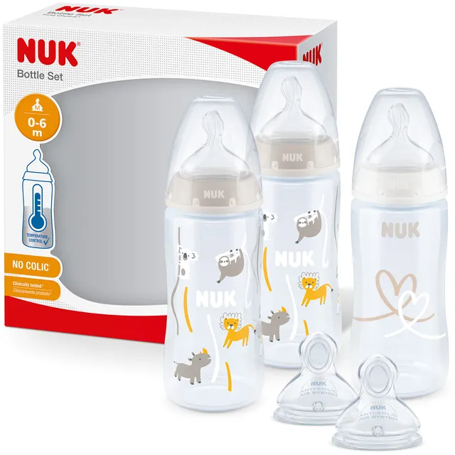 nuk-first-choice-set-biberons-0-6-mois-300-ml-2-t-tines-silicone-taille-m image 1