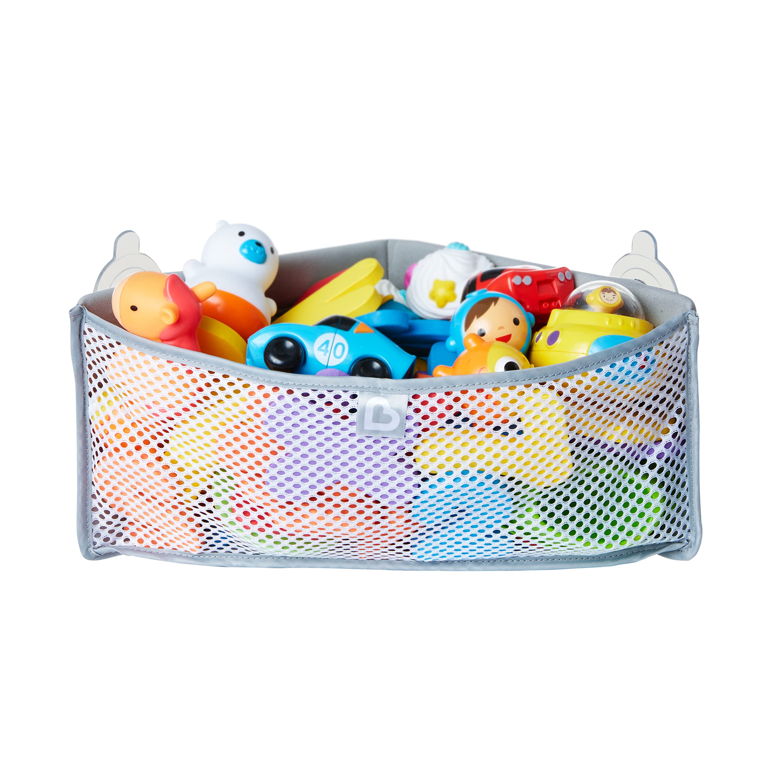 munchkin-high-n-dry-filet-rangement-jouets-de-bain-d-angle-maill-avec-ventouses image 1