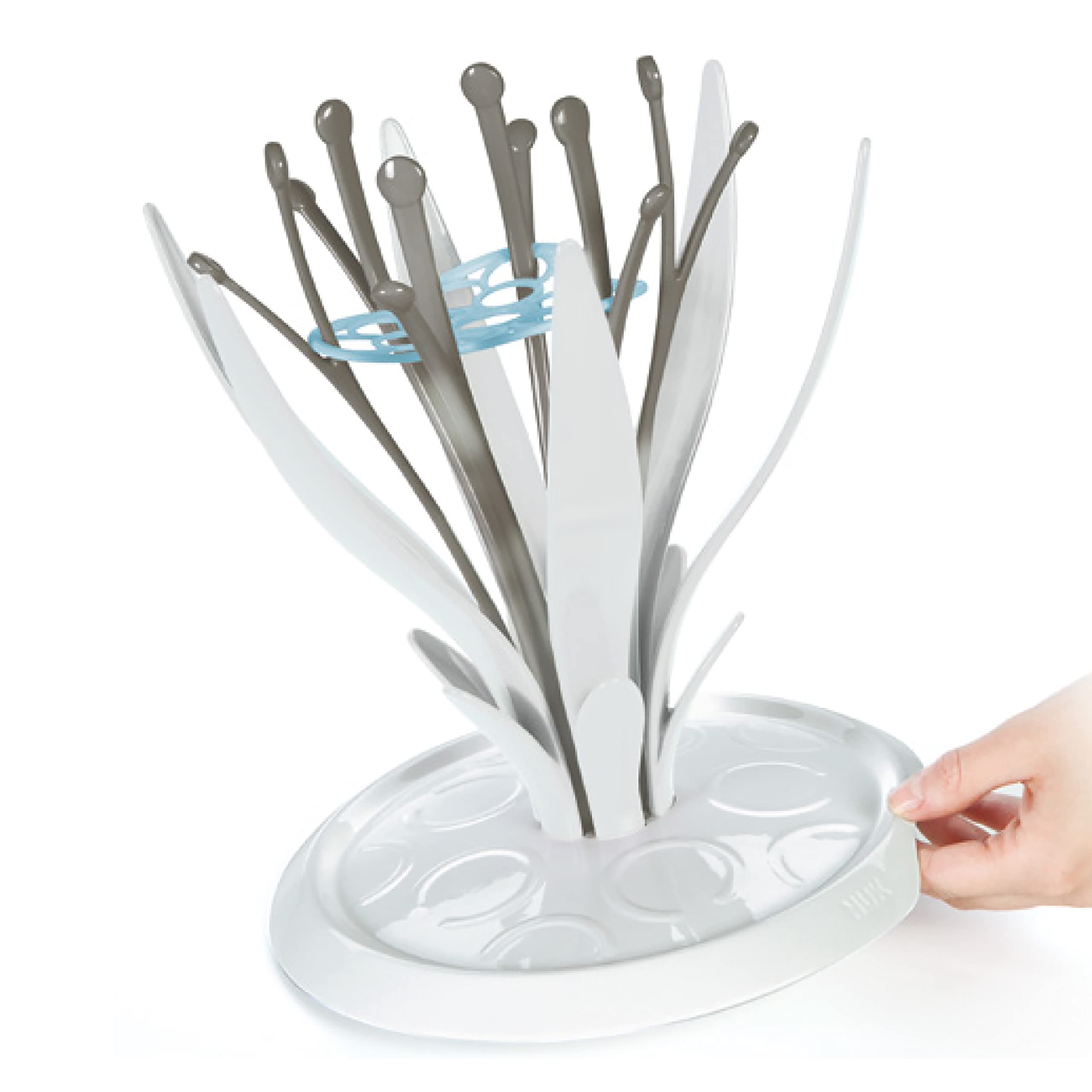 nuk-multi-dry-gouttoir-biberon-blanc-6-biberons image 2