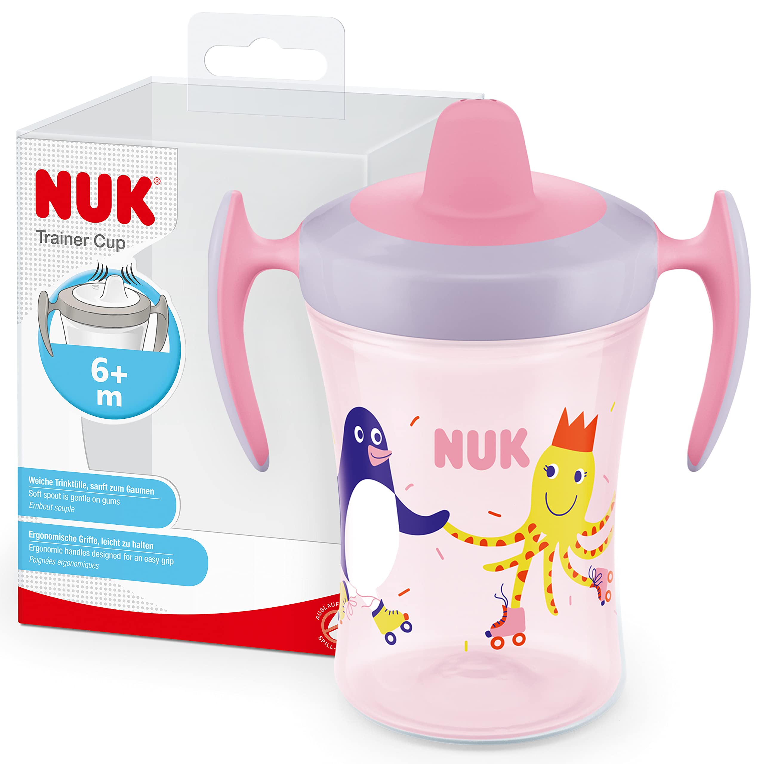 nuk-trainer-cup-tasse-apprentissage-6-mois-230-ml-z-bre-bleu-antifuite image 8