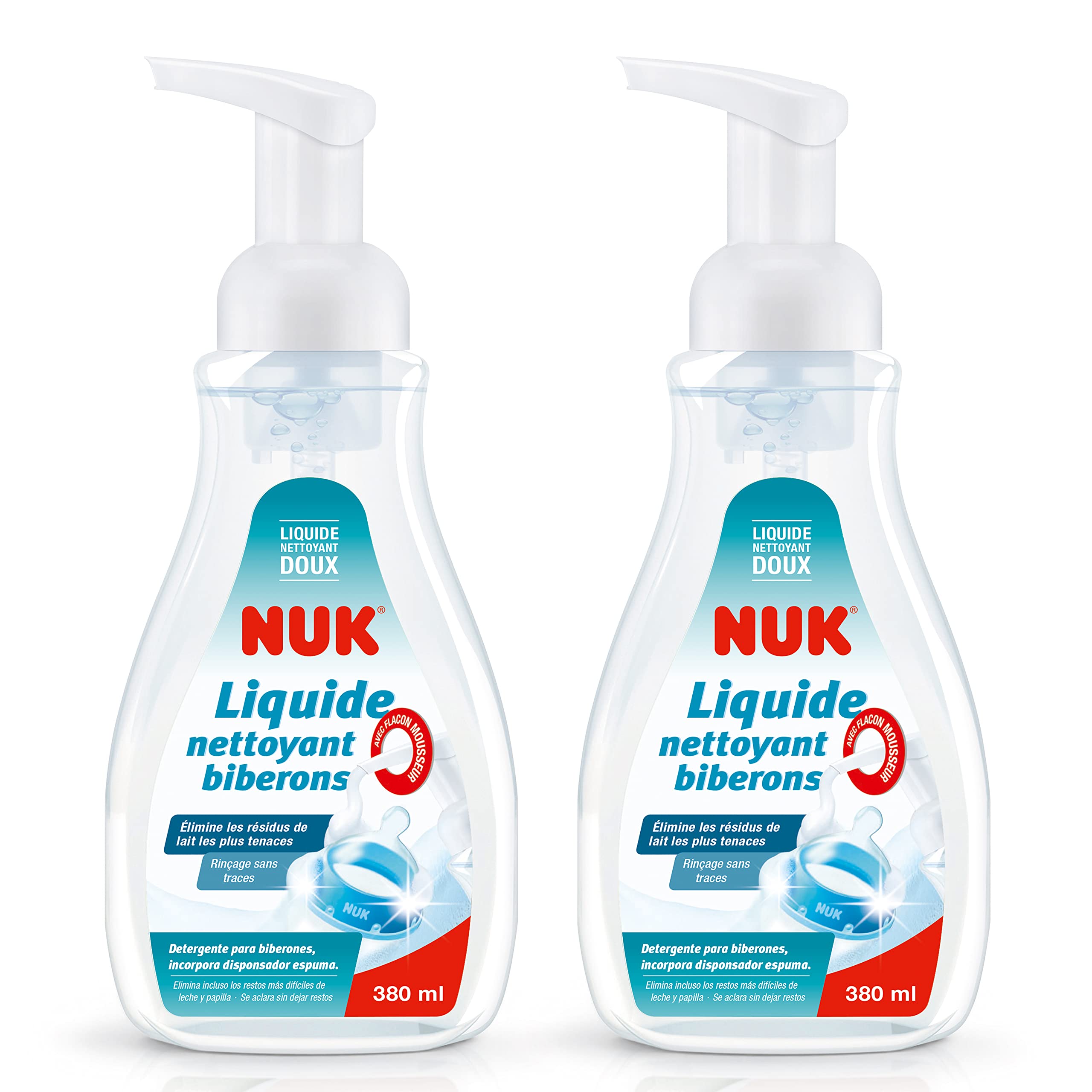 nuk-liquide-vaisselle-biberons-et-accessoires-380-ml-lot-de-2-flacons image 1