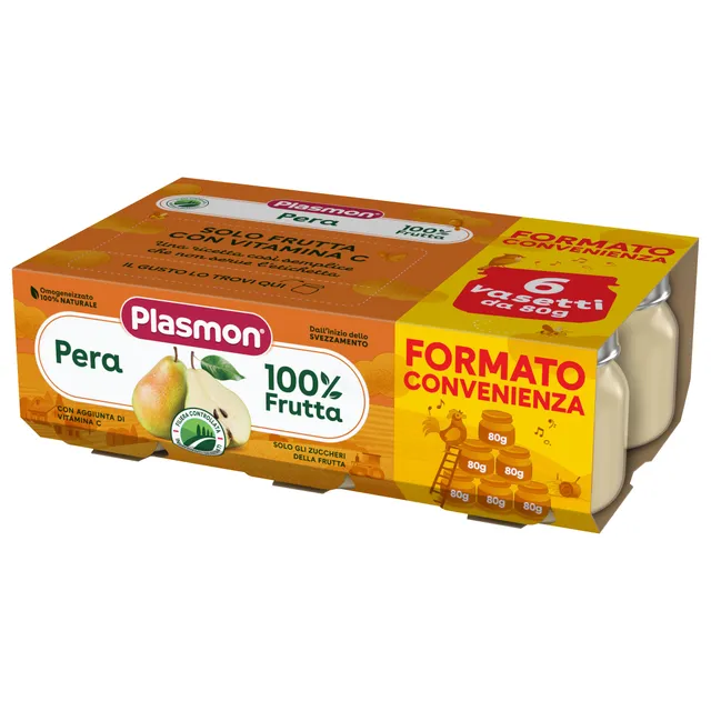 plasmon-poire-petit-pot-b-b-fruit-6x80g image 1