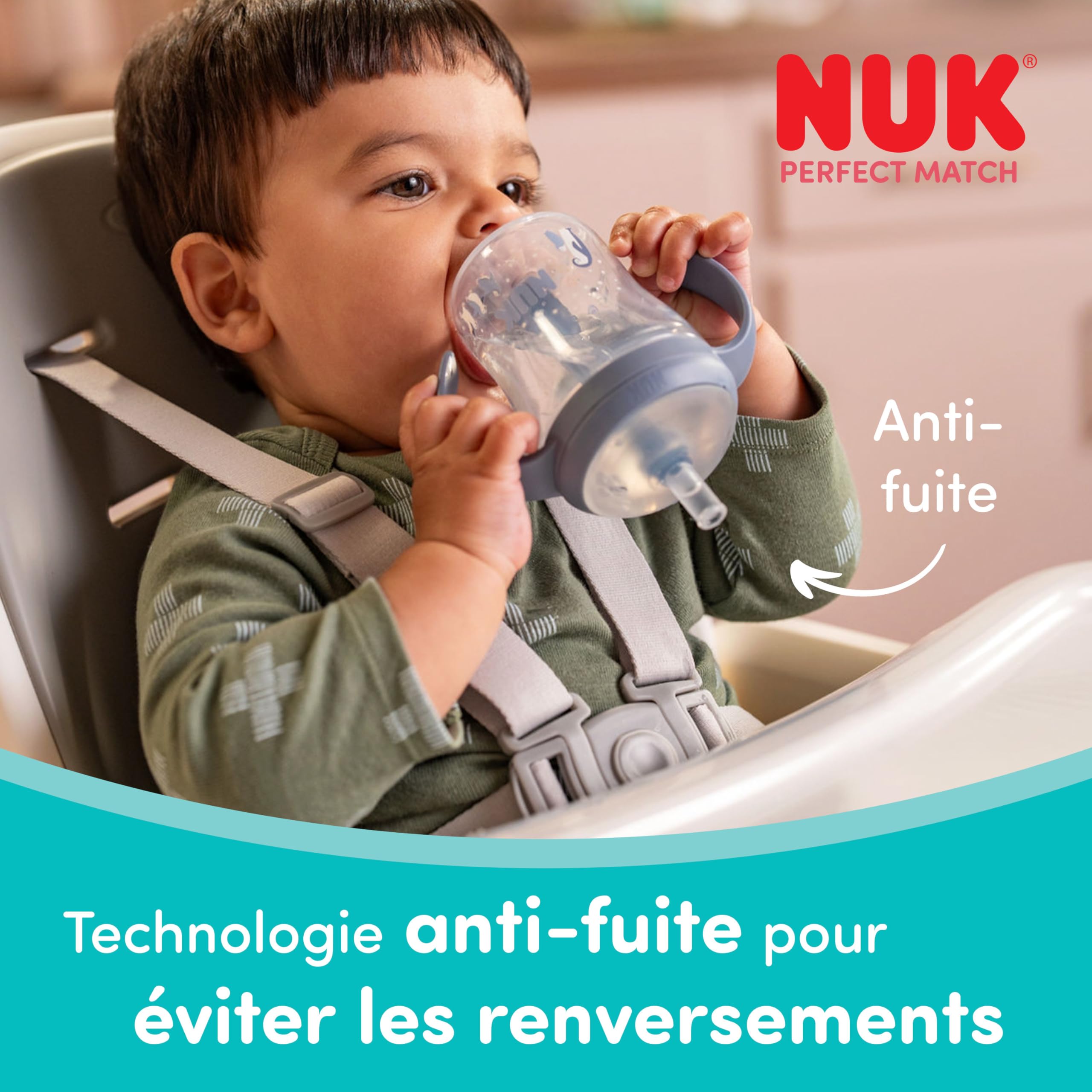 nuk-perfect-match-tasse-apprentissage-paille-anti-fuite-260-ml-8-mois-bleu image 5