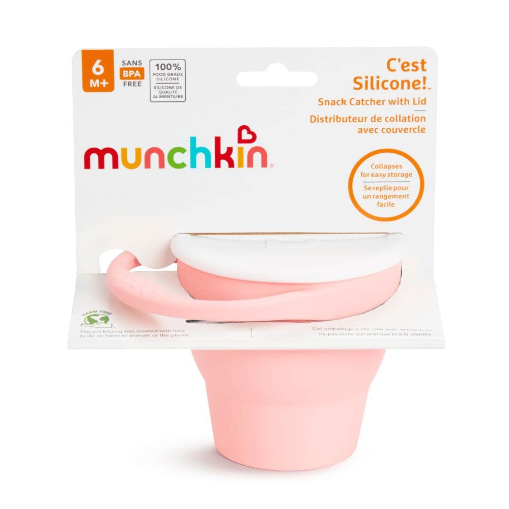 munchkin-snack-catcher-silicone-pot-go-ter-pliable-avec-couvercle-corail image 8