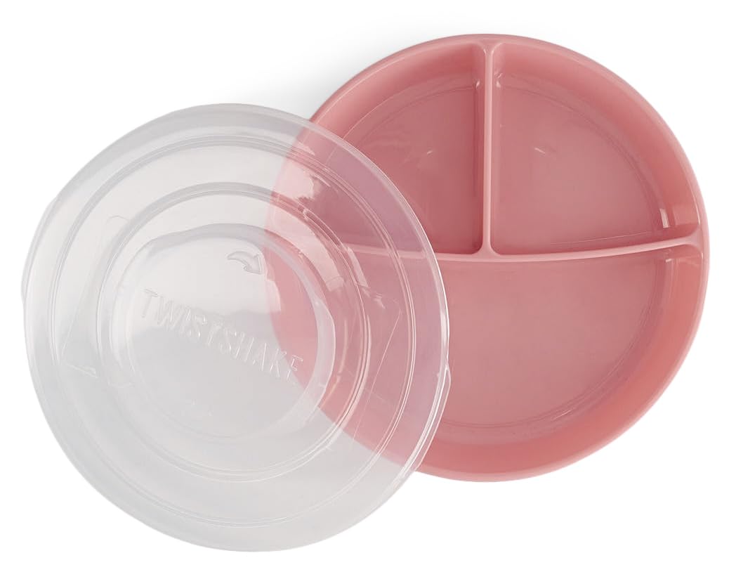 twistshake-assiette-divis-e-3-compartiments-rose-6-mois image 1