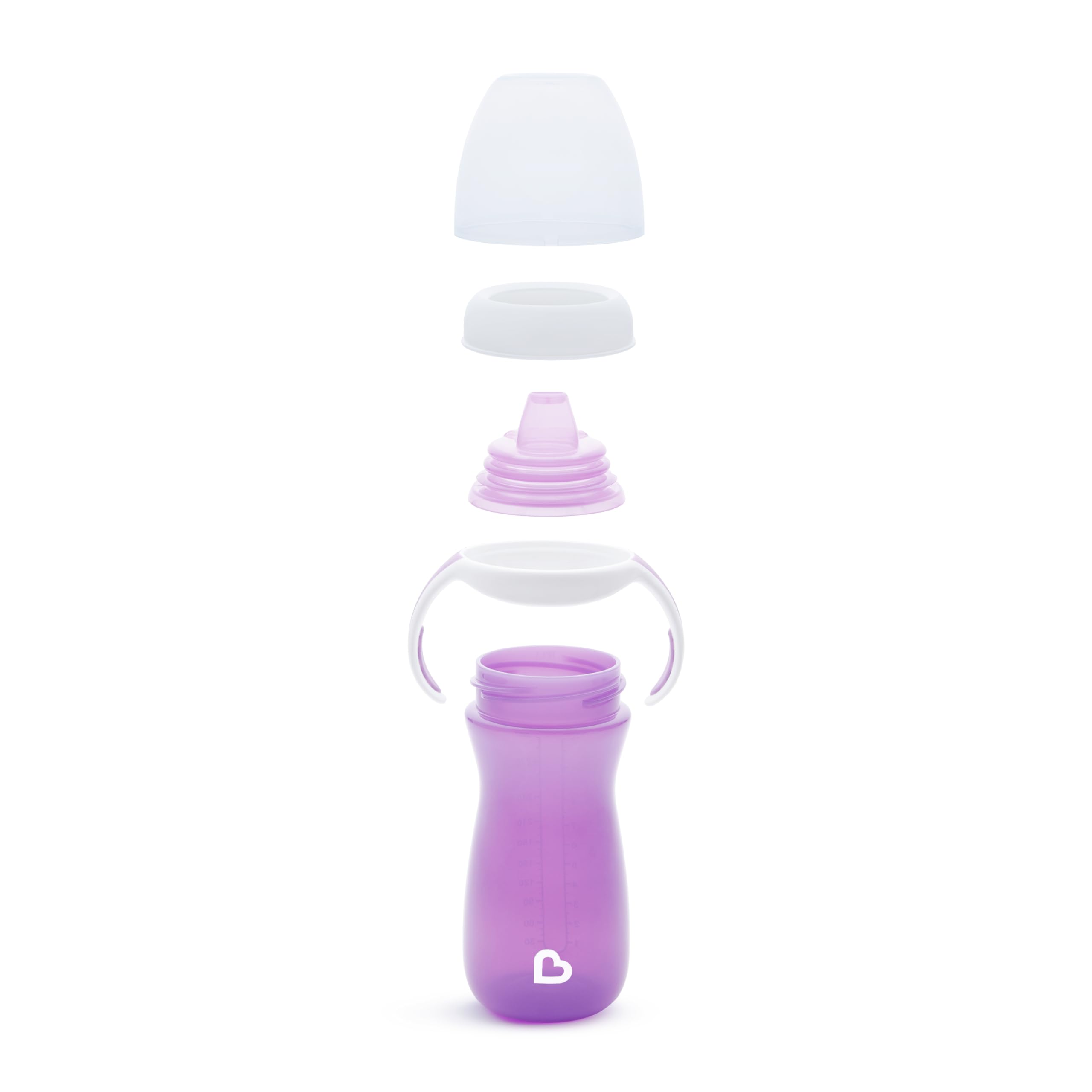 munchkin-gentle-transition-tasse-d-apprentissage-296-ml-lot-de-2-violet-rose-d-s image 5