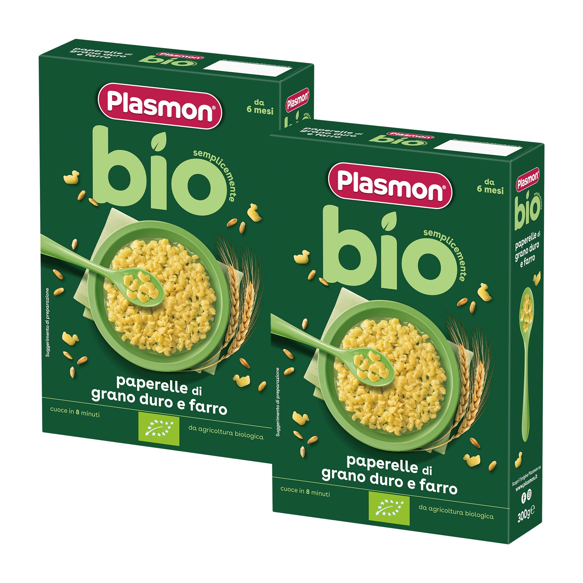 plasmon-pastina-bio-petits-canards-paperelle-2x300g-d-s-6-mois image 1