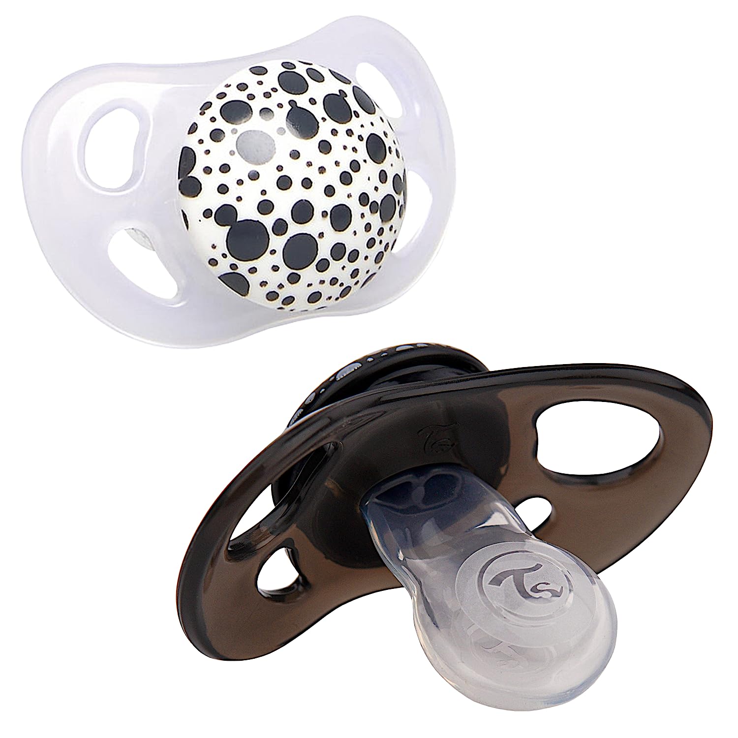 twistshake-sucette-orthodontique-0-6-mois-lot-de-2-noir-blanc image 2