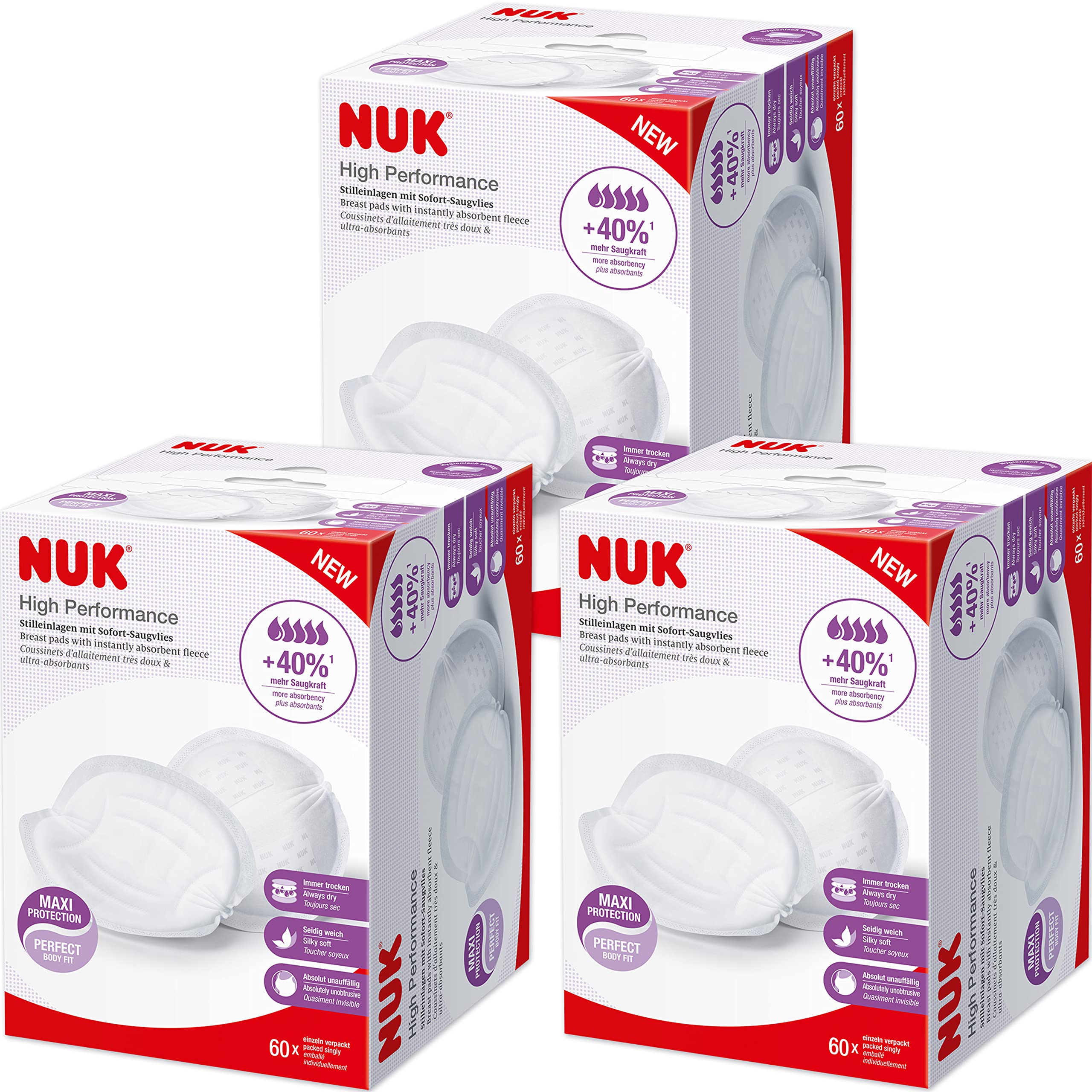 nuk-coussinets-d-allaitement-haute-performance-blanc-lot-de-3 image 1