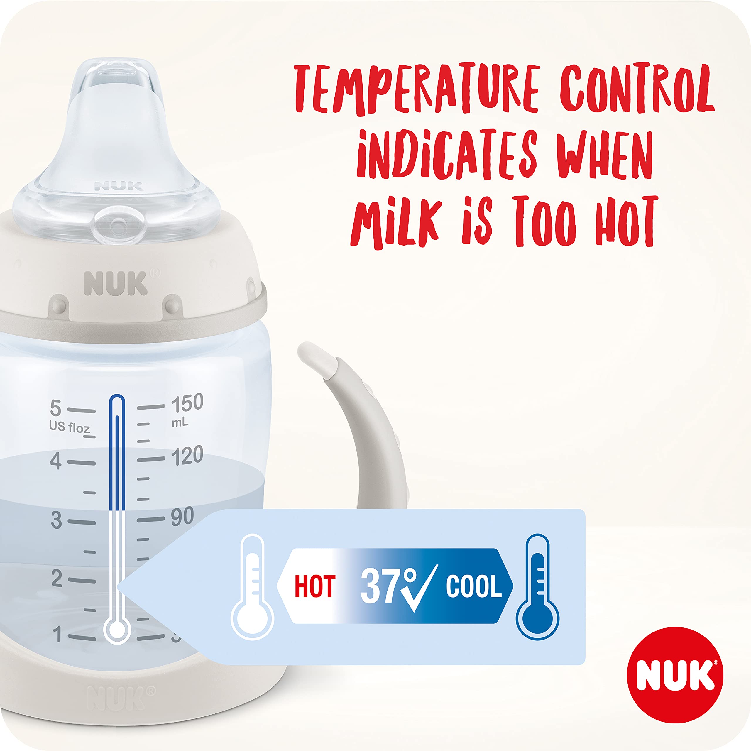 nuk-first-choice-tasse-d-apprentissage-bec-6-18-mois-150-ml-ballons-blanc image 2