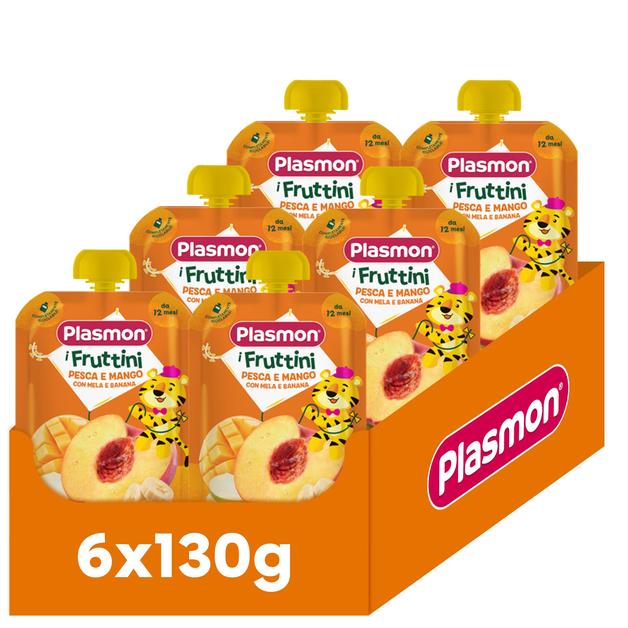 plasmon-i-fruttini-p-che-et-mangue-compote-b-b-6x130g image 1
