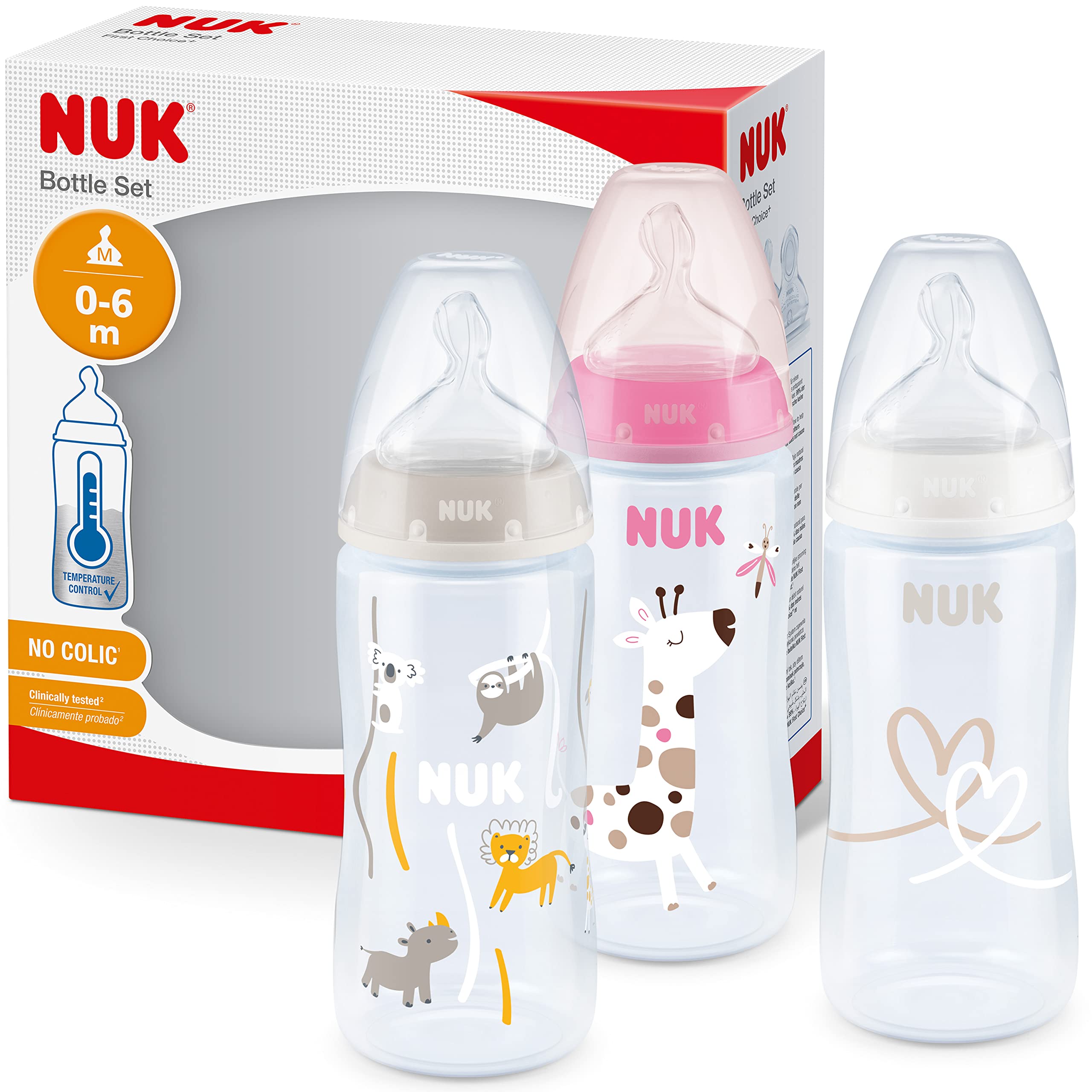 nuk-first-choice-lot-de-3-biberons-0-6-mois-300-ml-safari-sans-bpa image 8