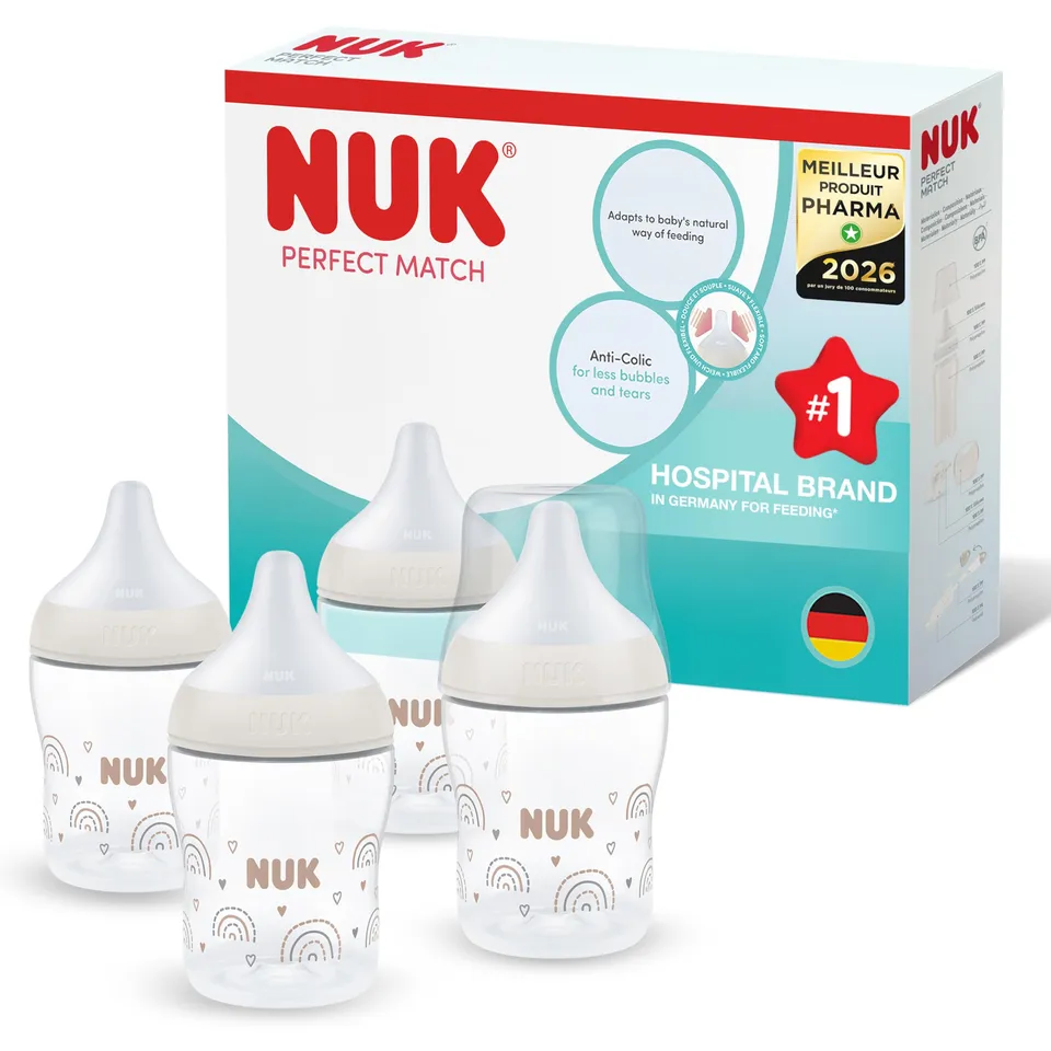 nuk-perfect-match-ensemble-biberons-anti-coliques-150-ml-0-mois-arc-en-ciel-lot- image 1