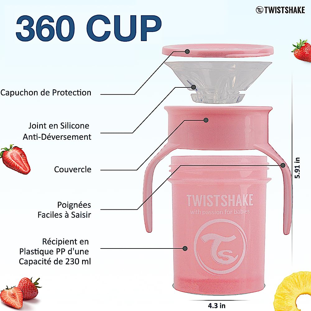 twistshake-set-4-gobelets-b-b-360-mini-paille-kid-rose-pastel image 3
