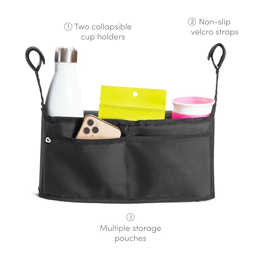 munchkin-organisateur-poussette-universel-noir-avec-2-porte-gobelets-et-tui-ling image 7