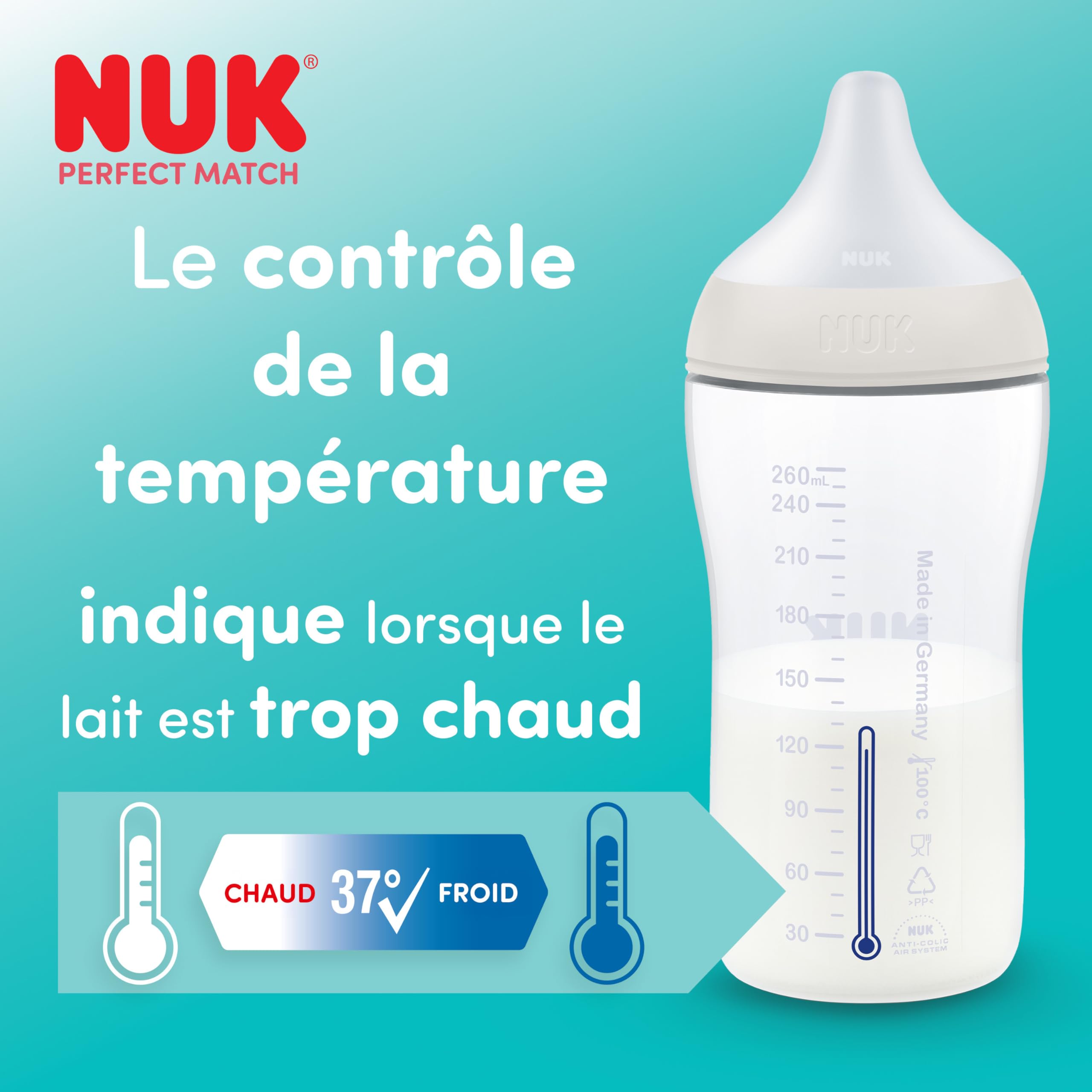 nuk-perfect-match-biberon-260-ml-3-mois-tigrou image 8