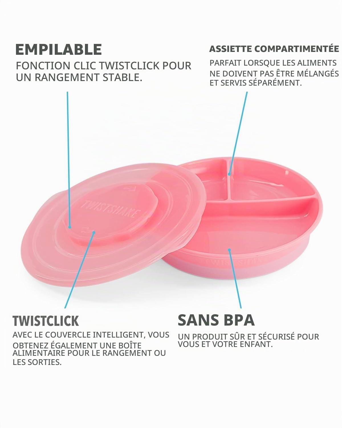 twistshake-assiette-divis-e-3-compartiments-rose-6-mois image 2