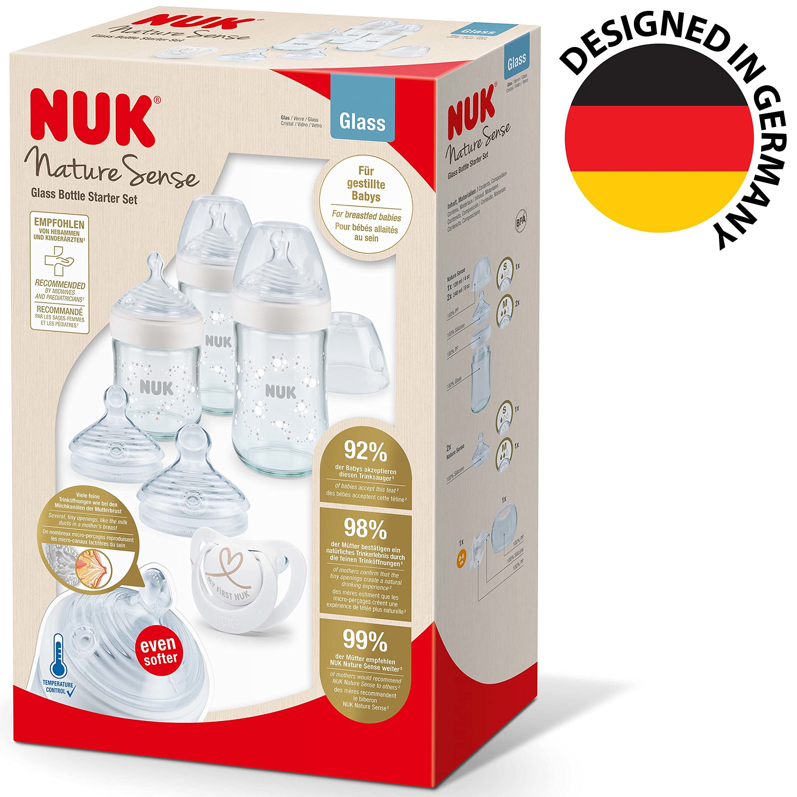 nuk-nature-sense-coffret-biberons-verre-0-6-mois-blanc-6-pi-ces image 6