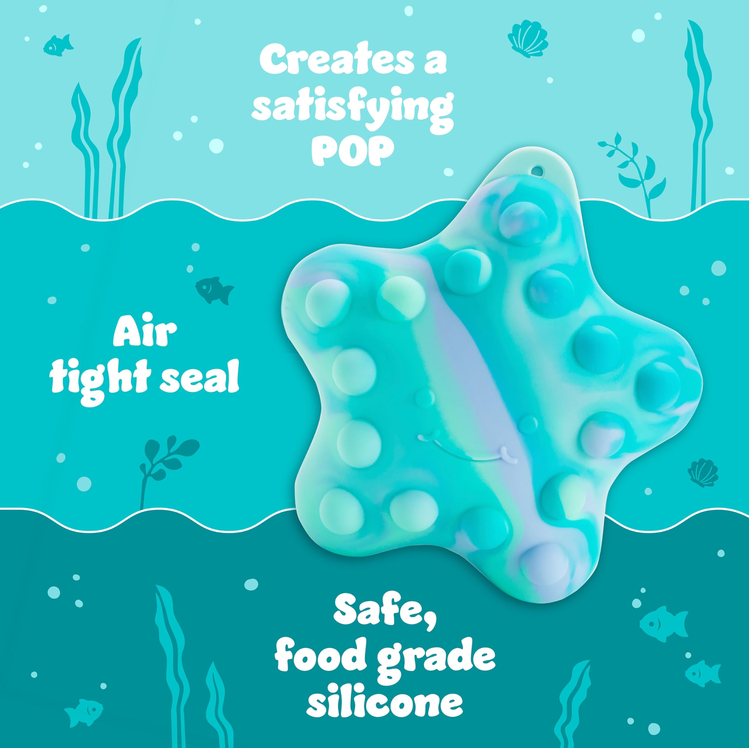 munchkin-pop-squish-jouet-de-bain-toile-de-mer-bleu-en-silicone-sans-moisissure image 2