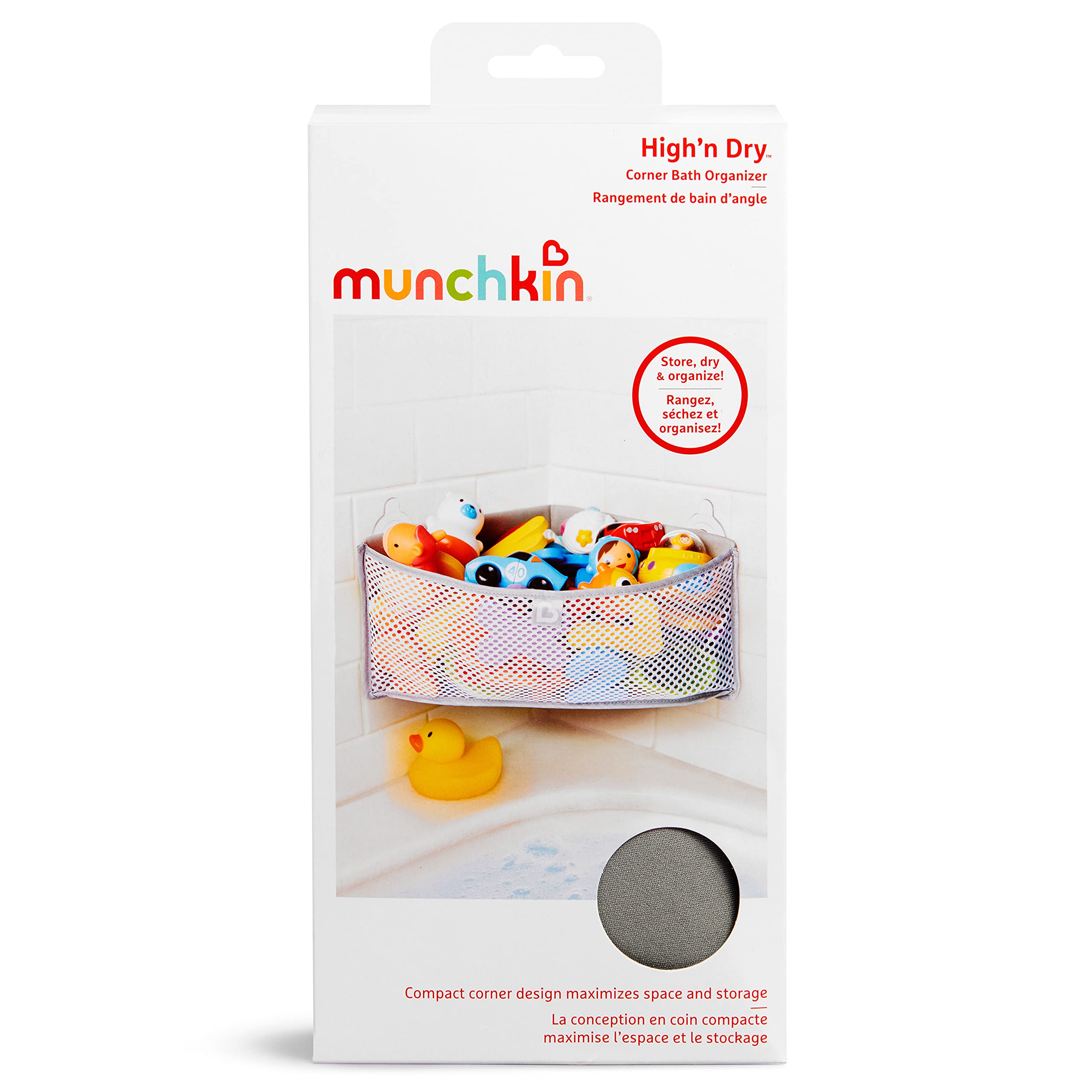 munchkin-high-n-dry-filet-rangement-jouets-de-bain-d-angle-maill-avec-ventouses image 4