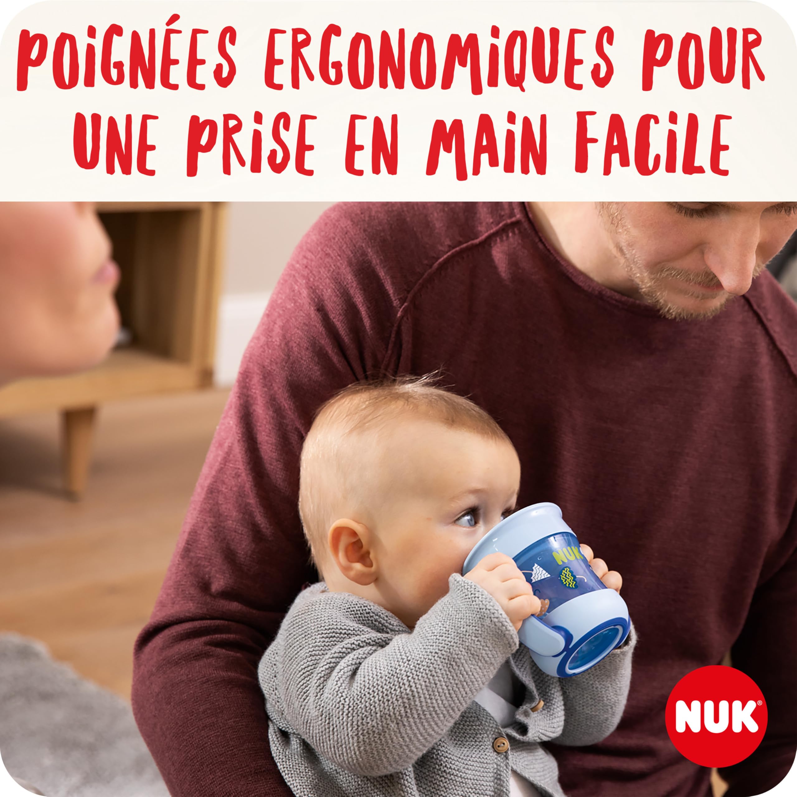 nuk-mini-magic-cup-160-ml-360-6-mois-blanc-tasse-antifuite-poign-es image 3