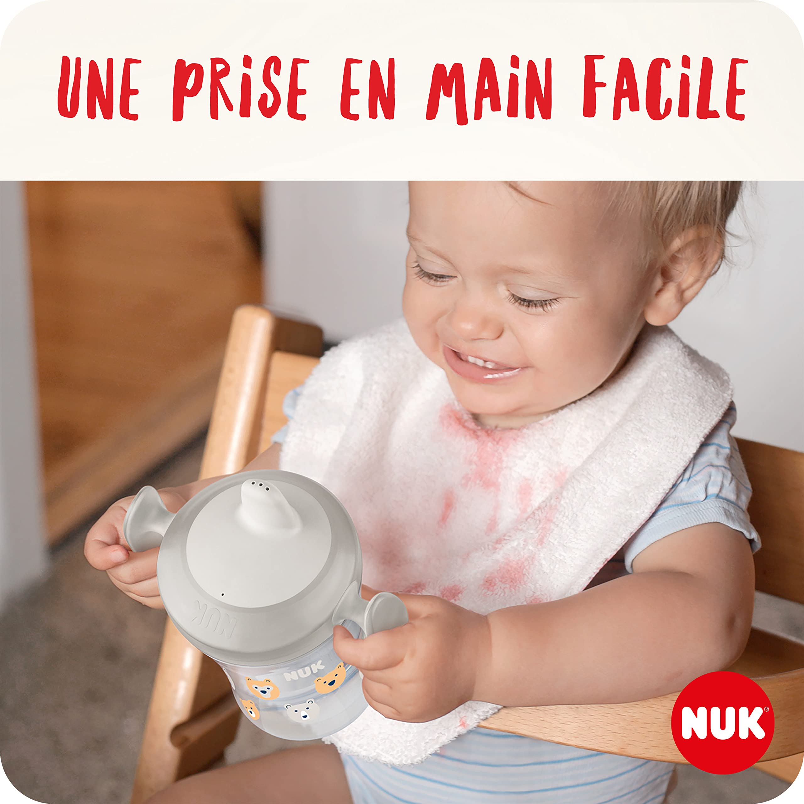 nuk-trainer-cup-tasse-apprentissage-6-mois-230-ml-z-bre-bleu-antifuite image 3