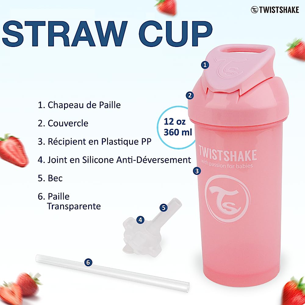 twistshake-set-4-gobelets-b-b-360-mini-paille-kid-rose-pastel image 4