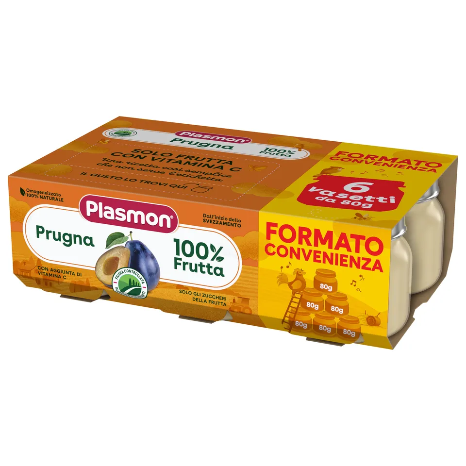 plasmon-omogeneizzato-prugna-petits-pots-fruits-6-x-80-g image 1