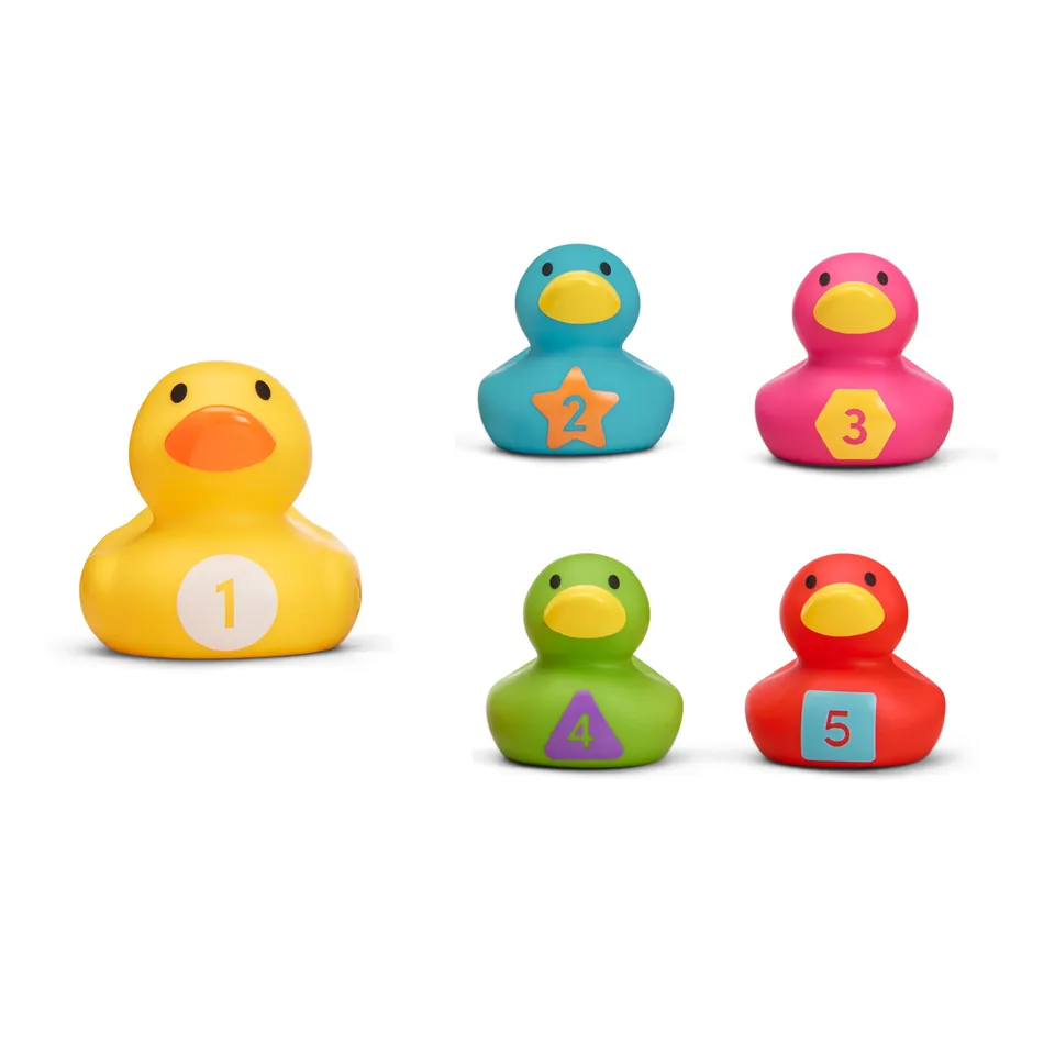 munchkin-jouets-de-bain-5-canards-chiffres-jeux-ducatifs-b-b-0-mois image 1