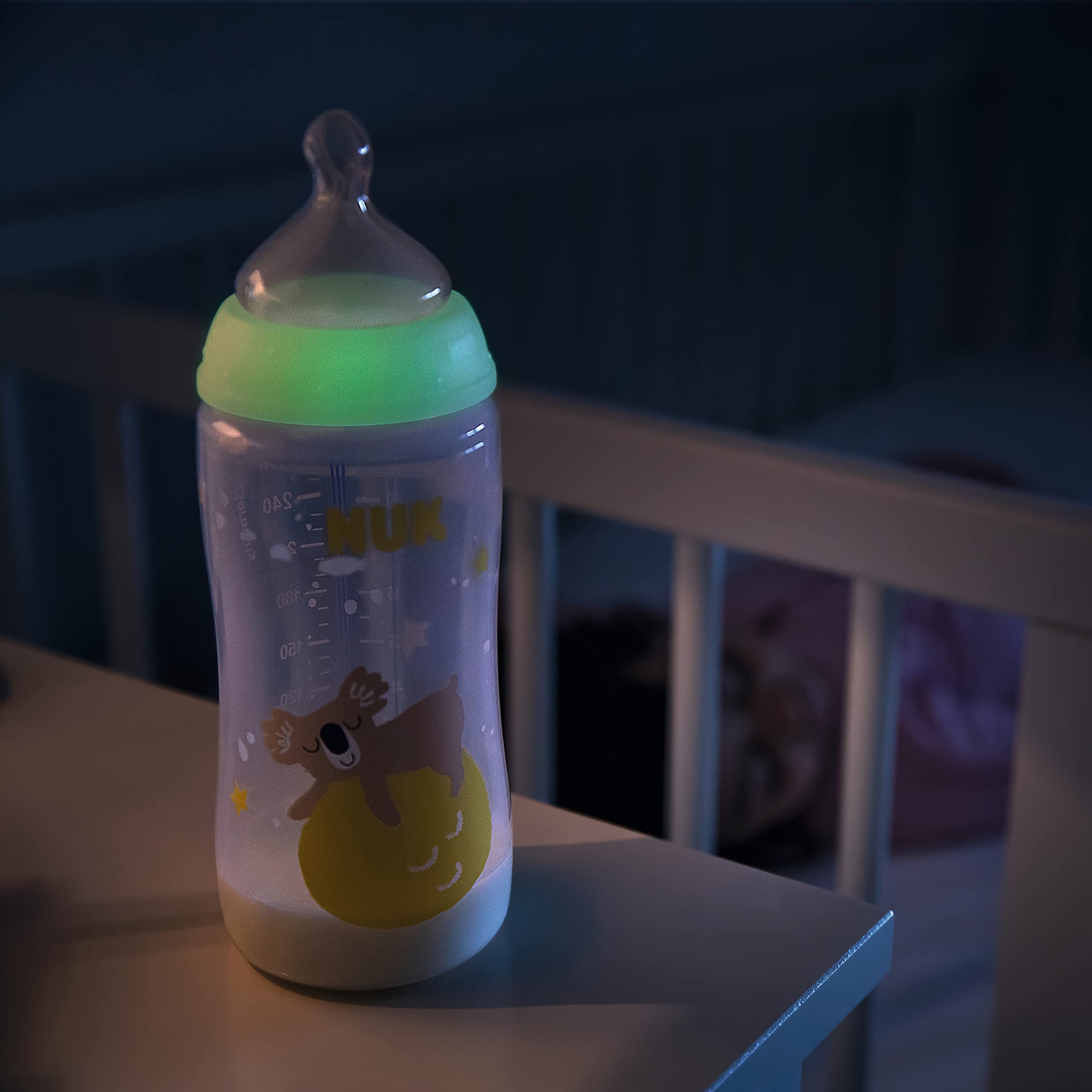 nuk-first-choice-biberon-anti-colique-300-ml-0-6-mois-silicone-standard-phosphor image 6