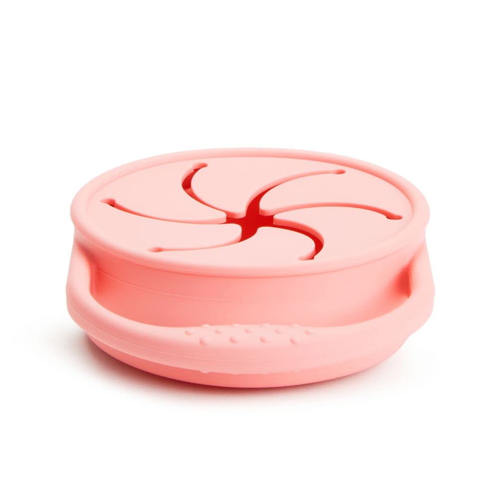 munchkin-snack-catcher-silicone-pot-go-ter-pliable-avec-couvercle-corail image 3