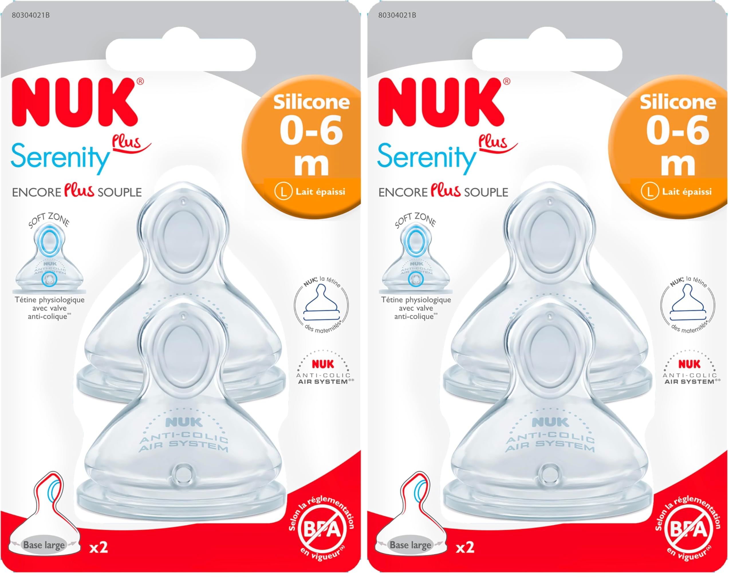 nuk-serenity-plus-t-tines-biberon-silicone-0-6-mois-lait-paissi-lot-de-2 image 4