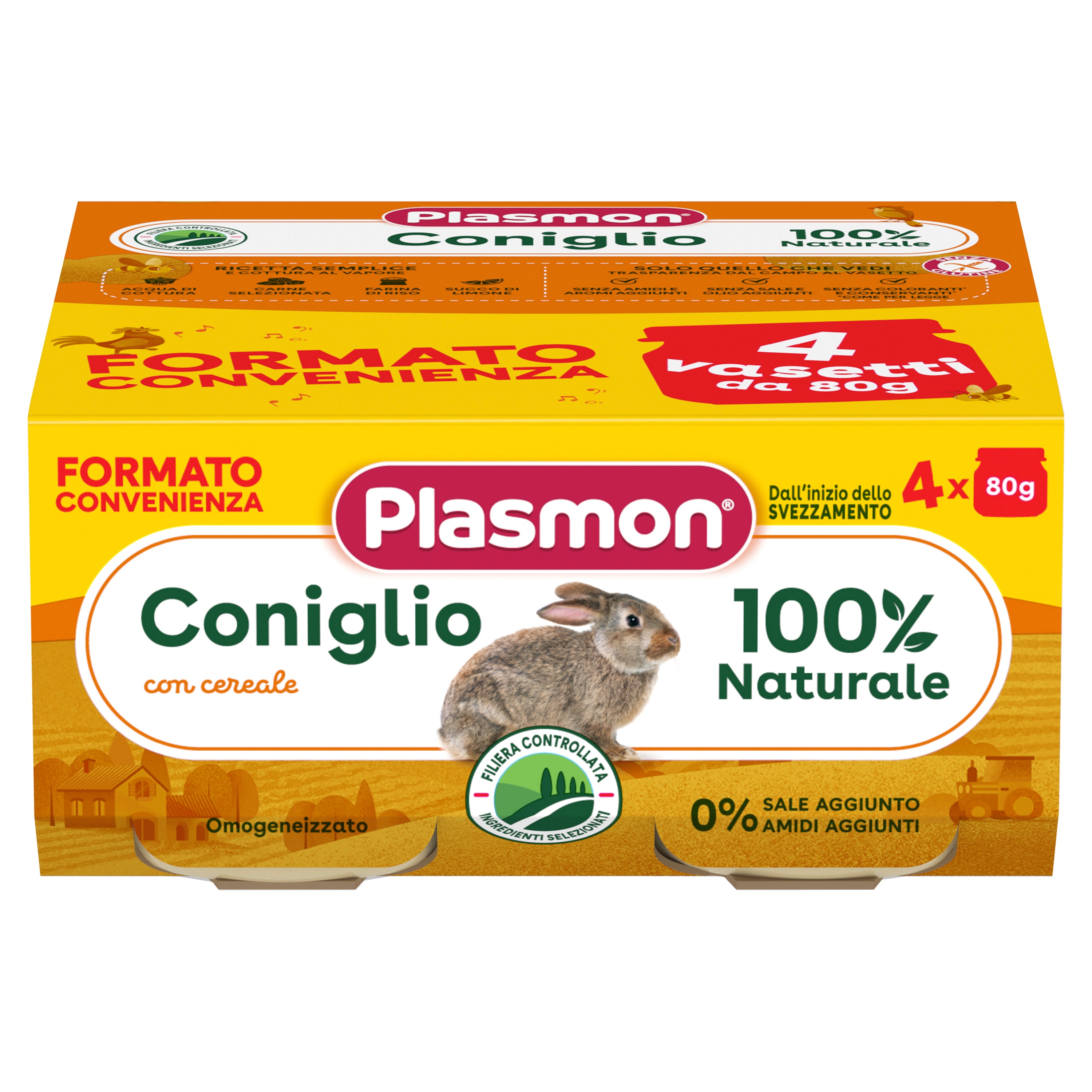 plasmon-omogeneizzato-carne-coniglio-e-cereale-4x80g image 1