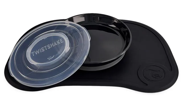 twistshake-set-click-mat-assiette-ventouse-38x25cm-noir-6m image 1