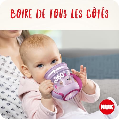 nuk-mini-magic-cup-160-ml-360-6-mois-blanc-tasse-antifuite-poign-es image 8