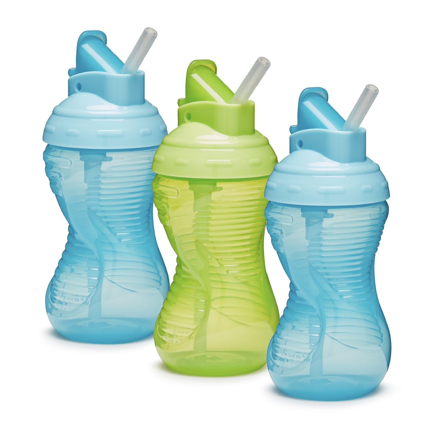 munchkin-mighty-grip-gobelet-paille-296-ml-bleu-et-vert-x3-tasse-apprentissage-1 image 1