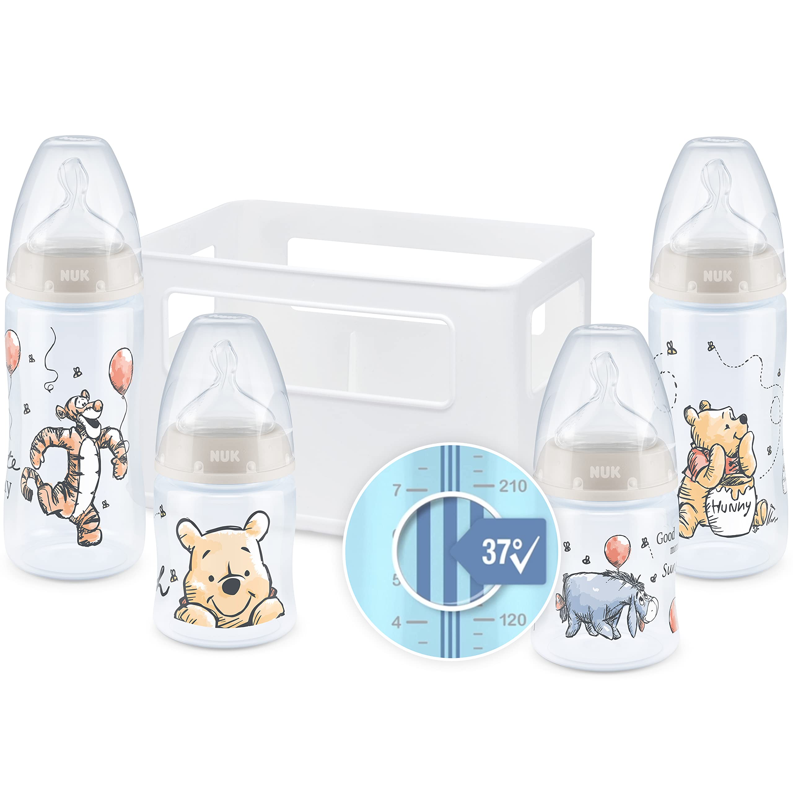 nuk-first-choice-set-4-biberons-anti-colique-0-6-mois-2x150-ml-2x300-ml-silicone image 1