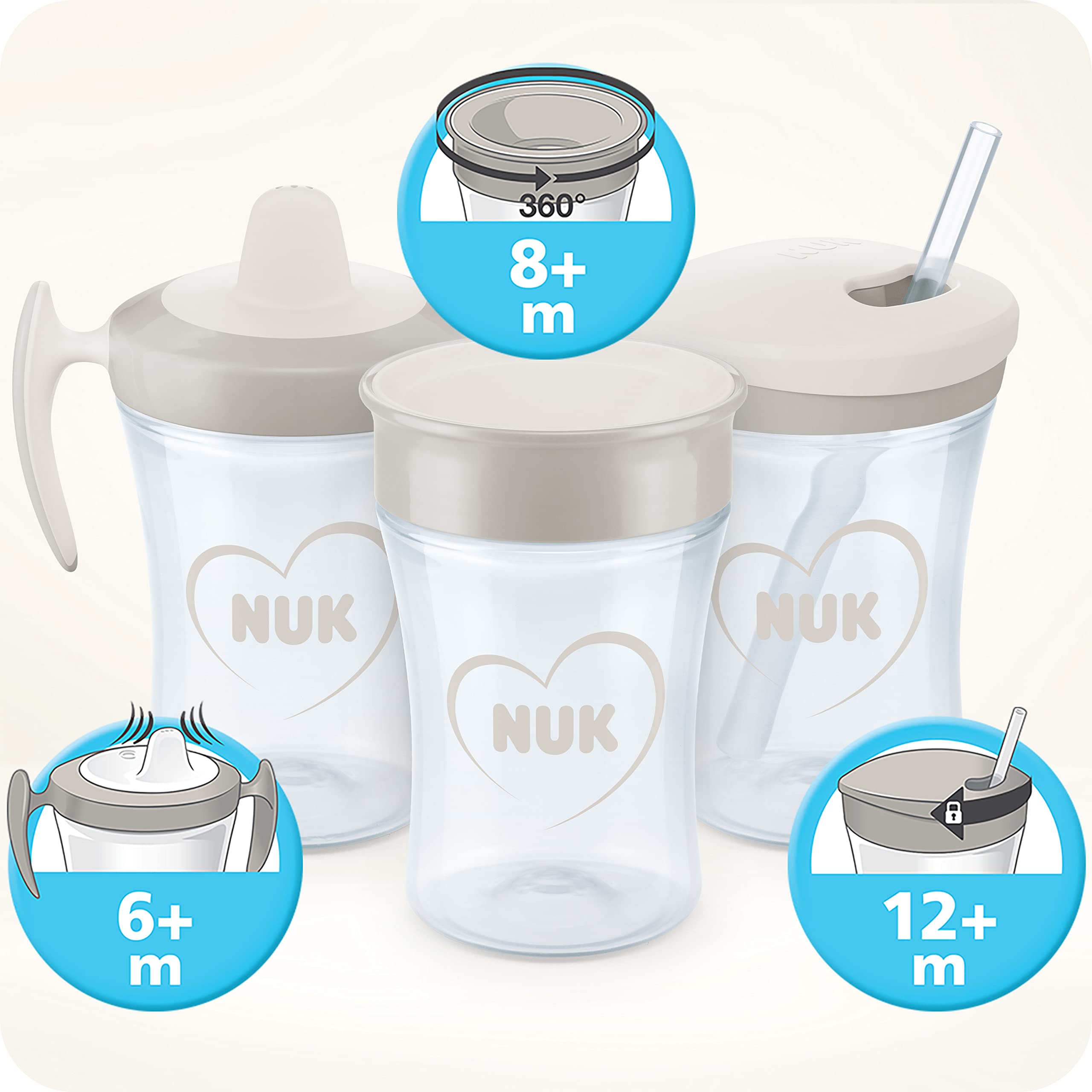 nuk-magic-cup-lot-2-tasses-360-8-mois-230-ml-crabe-chat image 6