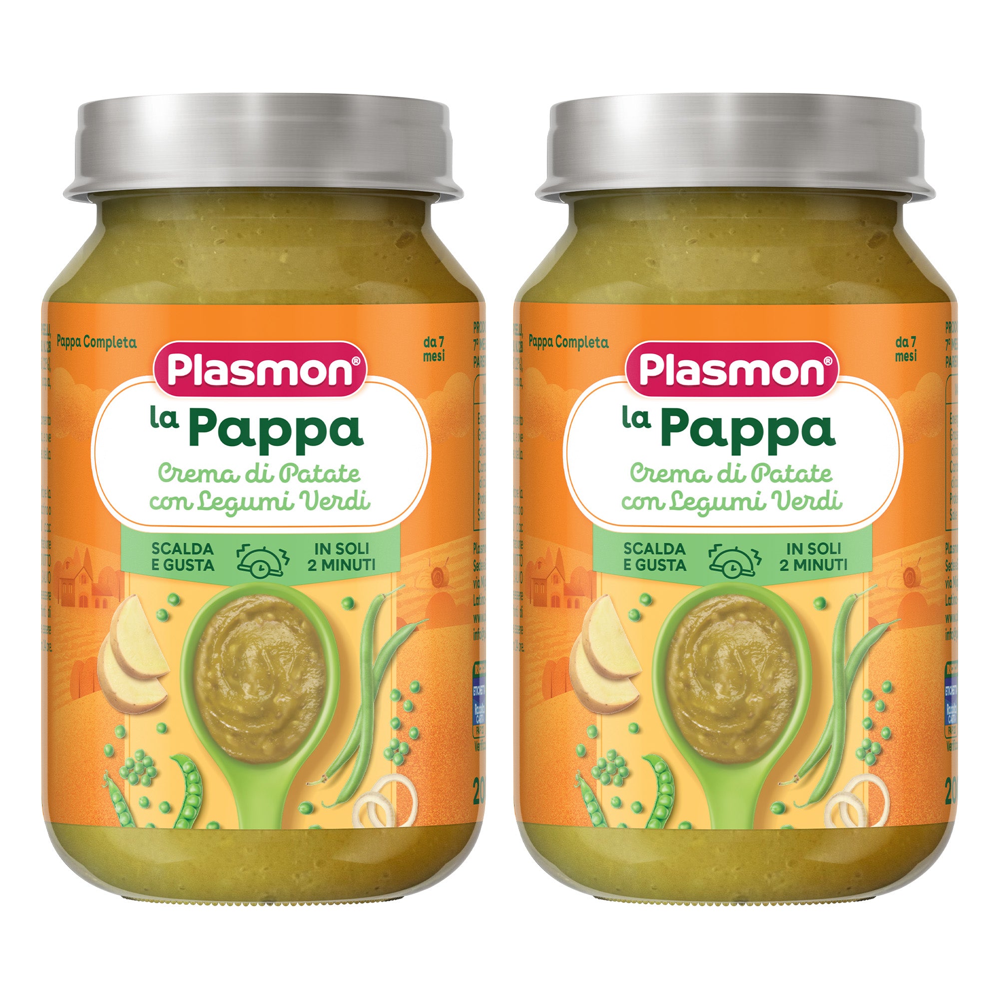 plasmon-la-pappa-cr-me-de-pommes-de-terre-l-gumes-verts-2-x-200-g image 1