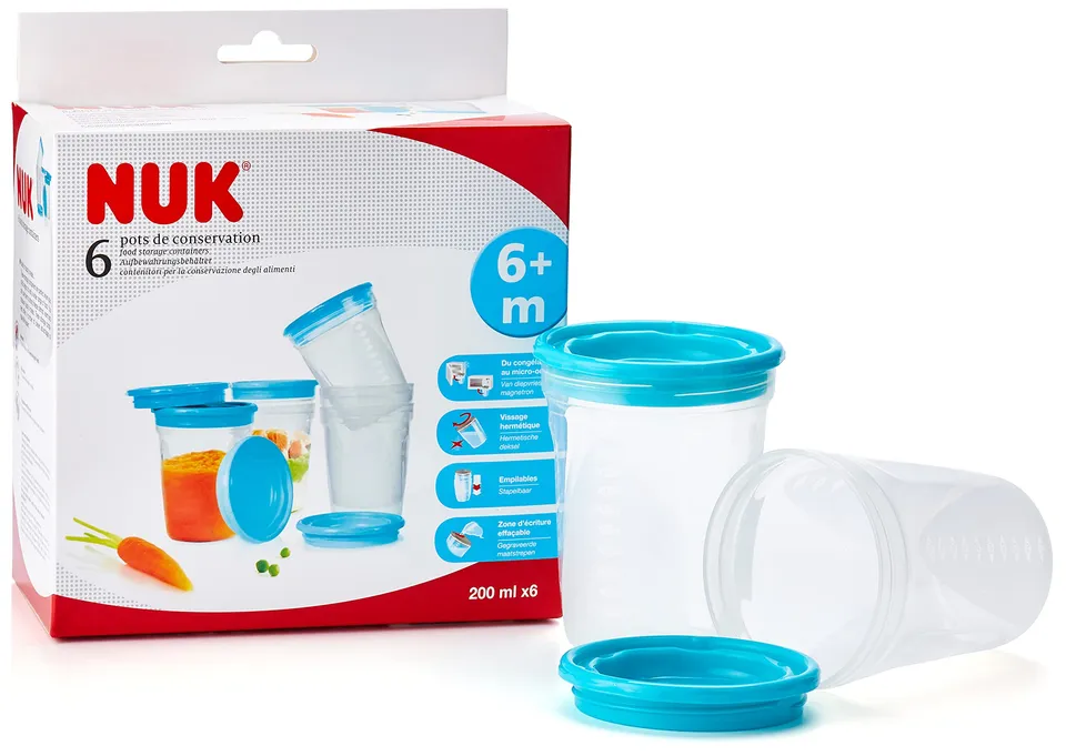 nuk-set-de-6-pots-de-conservation-200-ml-first-choice image 1