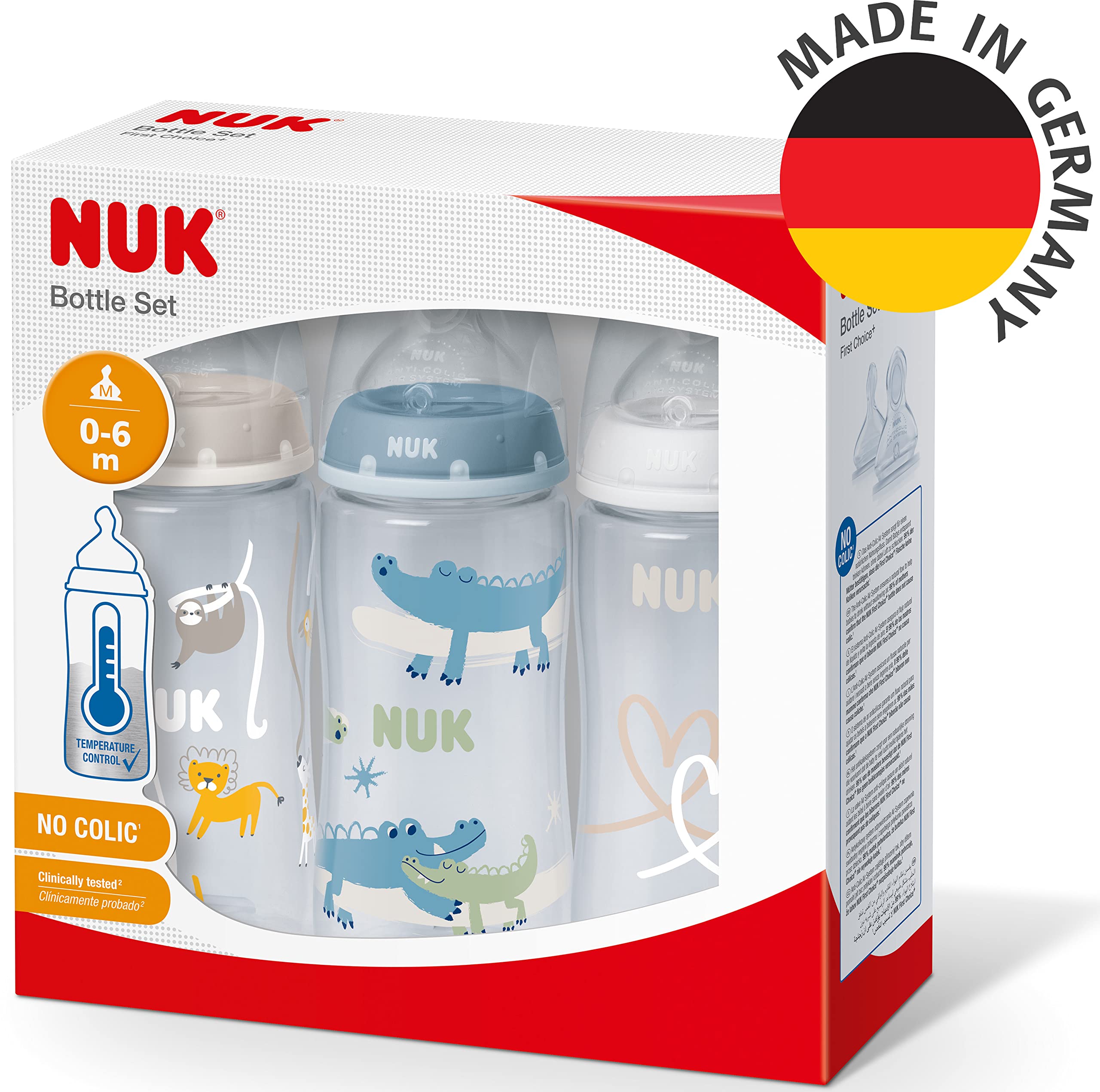 nuk-first-choice-lot-de-3-biberons-0-6-mois-300-ml-safari-sans-bpa image 7