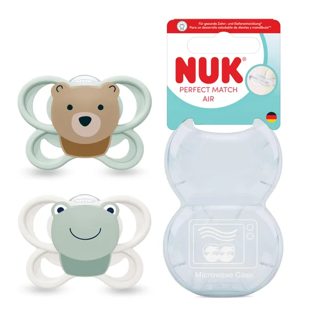 nuk-sucette-perfect-match-air-0-6-mois-orthodontique-a-ration image 1