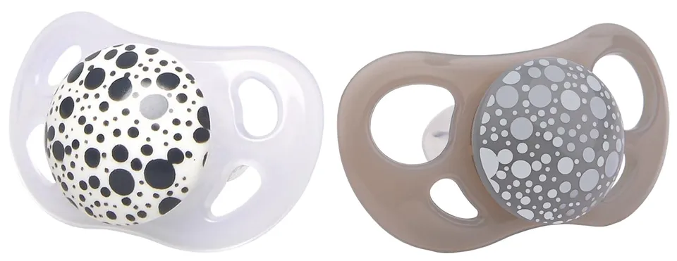 twistshake-sucette-b-b-ultra-light-0-6-mois-lot-de-2-gris-blanc image 1